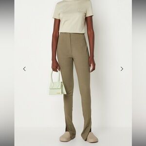 Jacquemus Le Pantalon Obiou, green/khaki, size 36